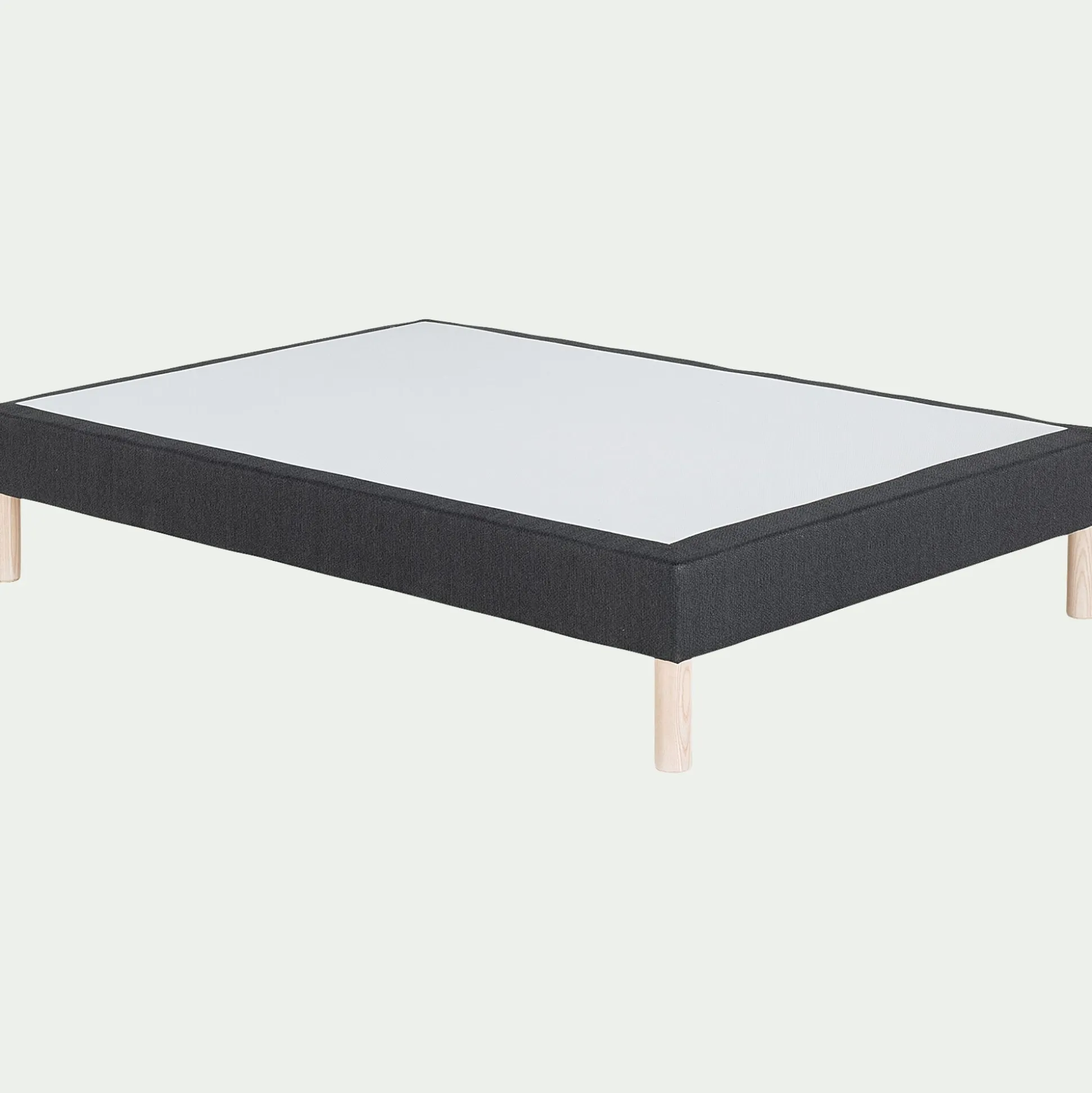 Sommier tapissier 140x200cm - gris anthracite