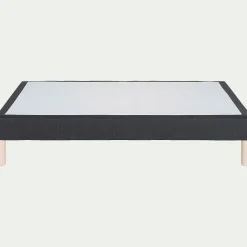 Sommier tapissier 140x200cm - gris anthracite