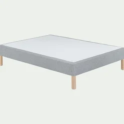 Sommier tapissier 160x200cm gris clair