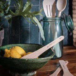 Spatule plate en bois de hêtre 30cm - naturel