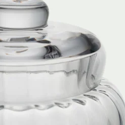 Sucrier avec couvercle en verre - transparent