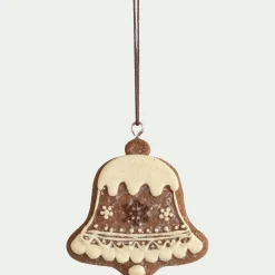 Suspension de Noël biscuit H6,5cm - marron (modèle aléatoire)