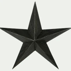 Suspension de Noël étoile en papier H30cm - gris