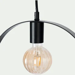 Suspension électrifiée en acier h105cm - noir