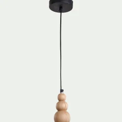 Suspension électrifiée en frêne H14,5cm - naturel