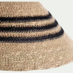 Suspension électrifiée en jonc de mer D32cm - naturel