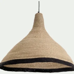 Suspension électrifiée en jonc de mer D61cm - naturel