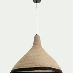 Suspension électrifiée en jonc de mer D61cm - naturel