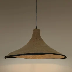 Suspension électrifiée en jonc de mer D91cm - naturel