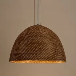 Suspension électrifiée en rotin D60cm - naturel