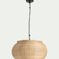 Suspension électrifiée en rotin D51cm - naturel