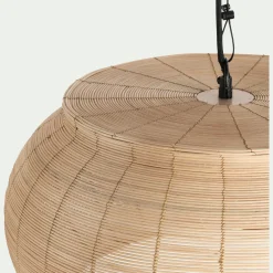 Suspension électrifiée en rotin D51cm - naturel