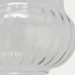 Suspension électrifiée en verre D24,5cm - transparent