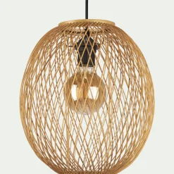 Suspension naturelle non électrifiée en bambou D30cm - naturel
