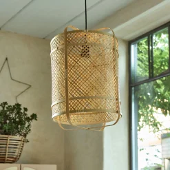 Suspension non électrifié en bambou D40cm - naturel