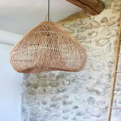 Suspension non électrifiée en rotin D80cm - naturel