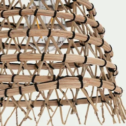 Suspension non électrifiée en fibre de palmier - naturel H22xD24cm