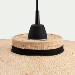 Suspension non électrifiée en rabane - naturel D80cm