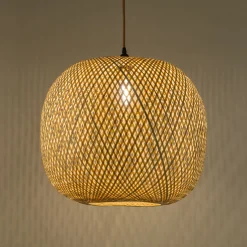 Suspension non électrifiée en bambou D57cm - naturel