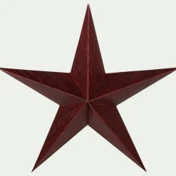 Suspension étoile en papier H30cm - rouge
