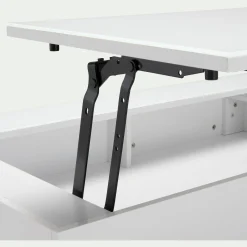 Table basse avec tablette relevable - blanc