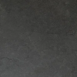 Table basse de jardin en aluminium effet bois et céramique - noir