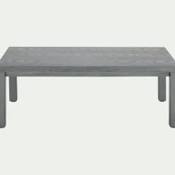 Table basse de jardin rectangulaire en aluminium - gris