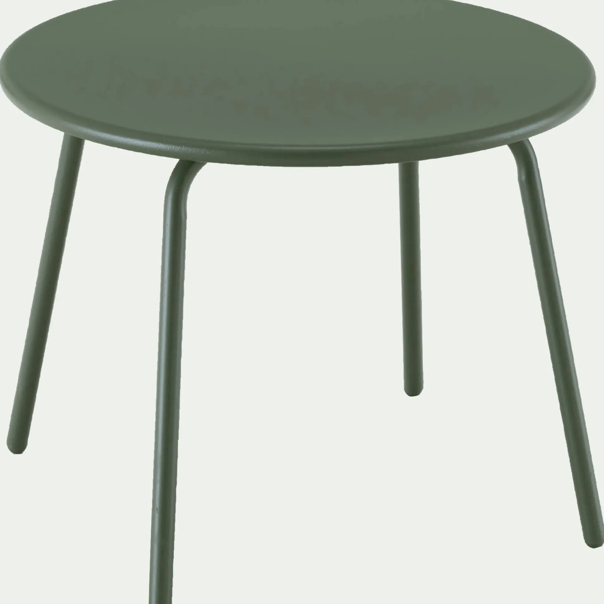 Table basse de jardin ronde en acier - vert