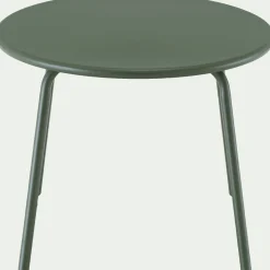 Table basse de jardin ronde en acier - vert