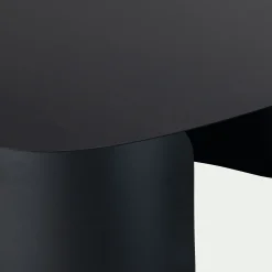 Table basse en acier L125xH37cm - noir