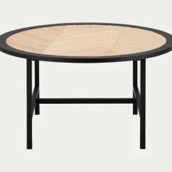 Table basse en bois - noir