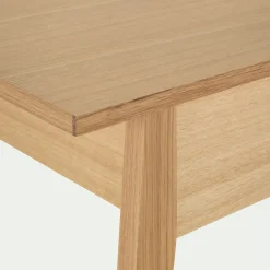 Table basse en bois avec plateau relevable - naturel