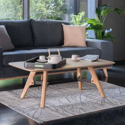 Table basse plaquée chêne