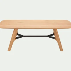 Table basse plaquée chêne