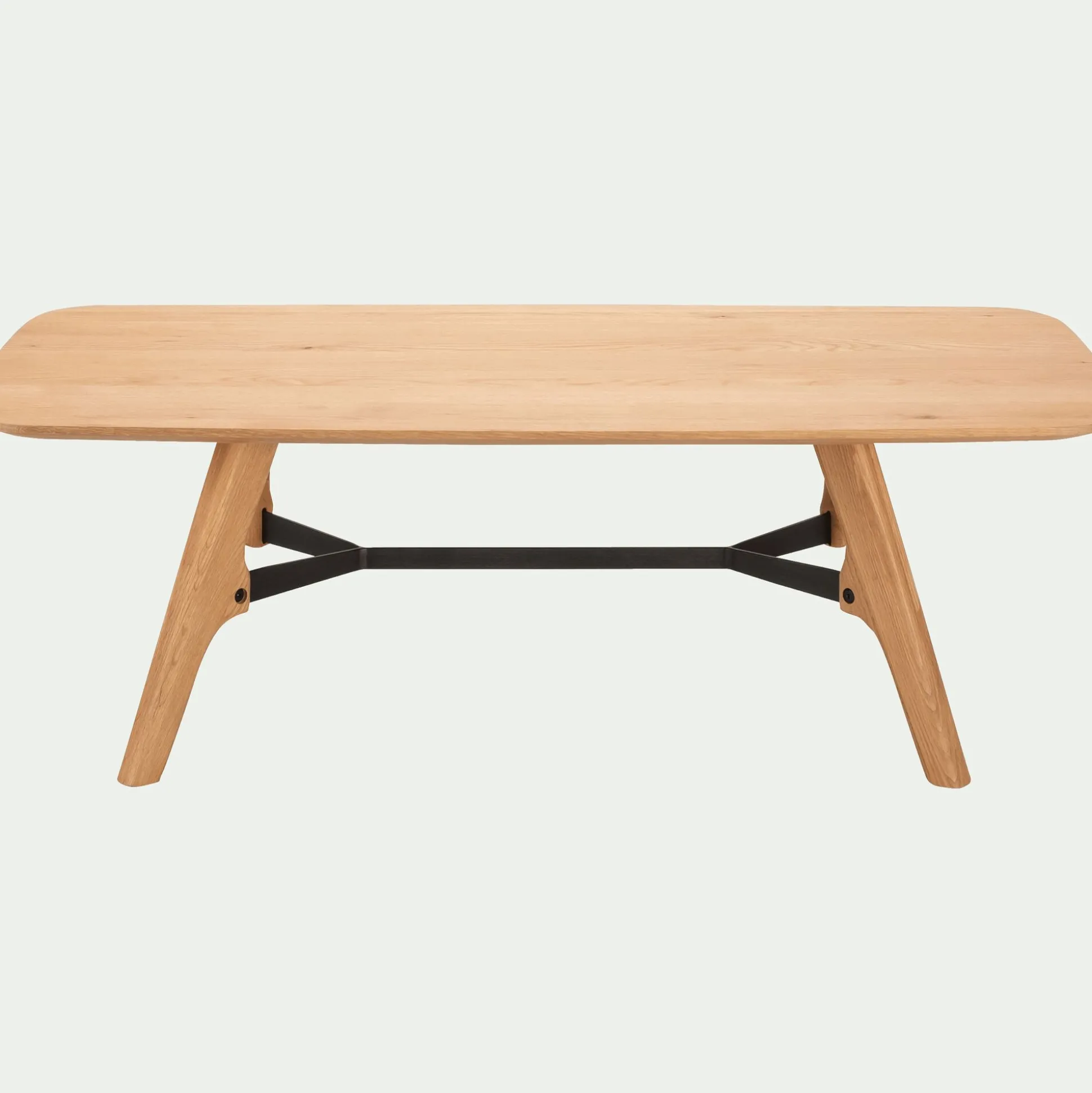 Table basse plaquée chêne