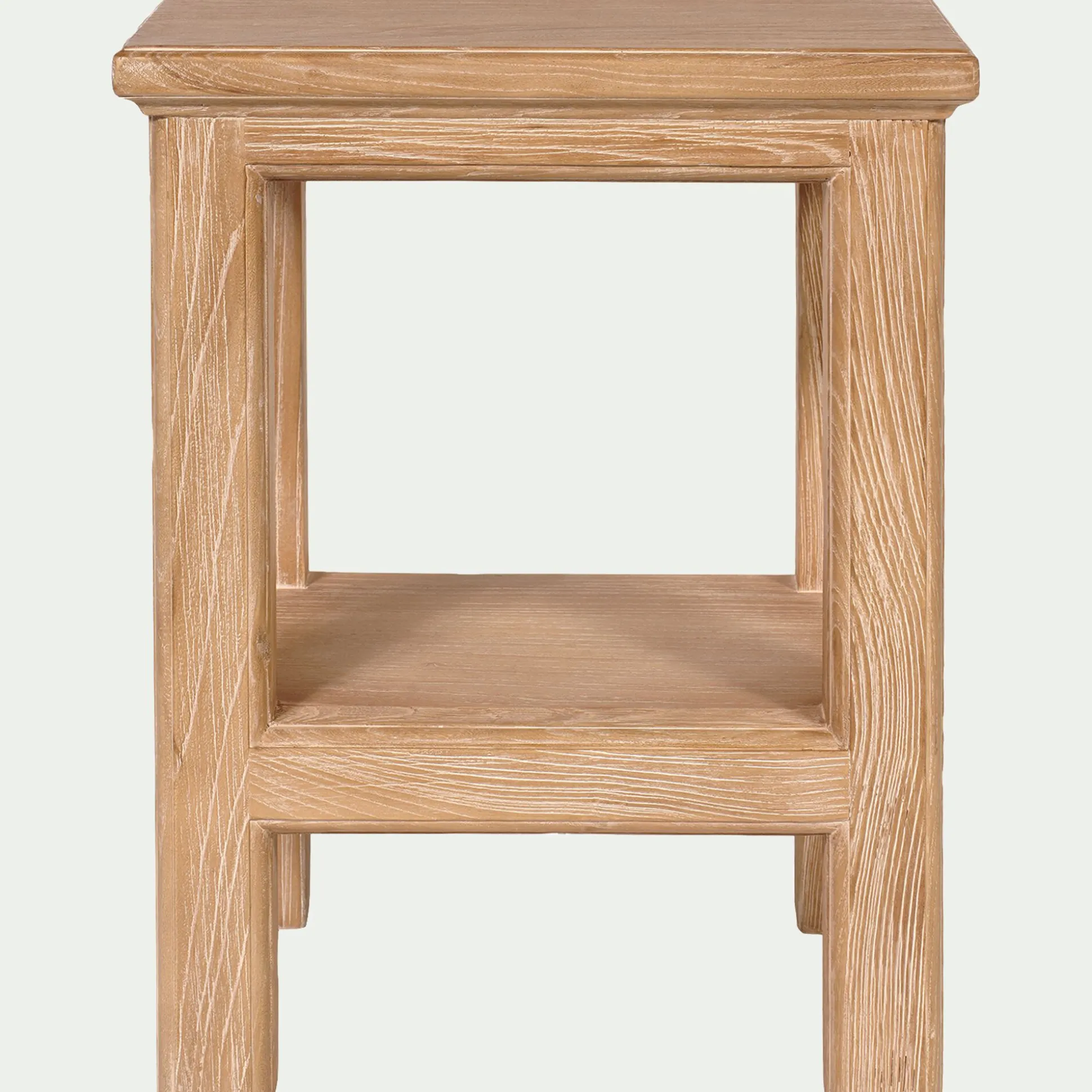 Table de chevet en orme L40xl35xH52cm - bois clair