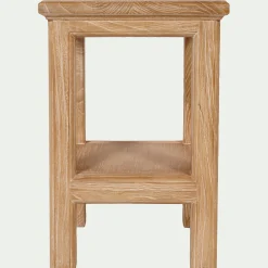 Table de chevet en orme L40xl35xH52cm - bois clair