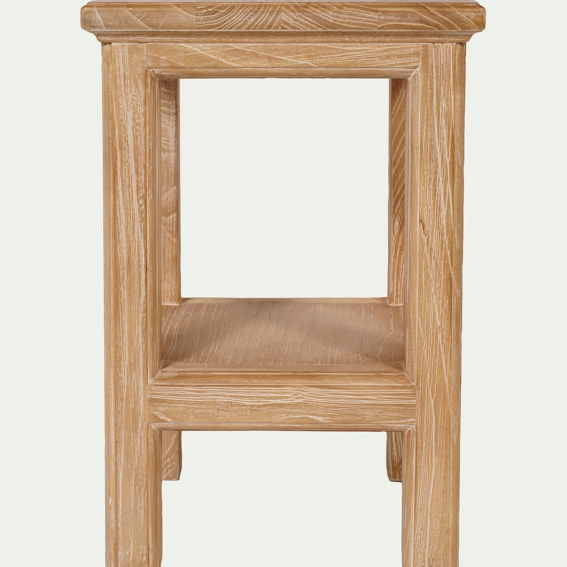 Table de chevet en orme L40xl35xH52cm - bois clair