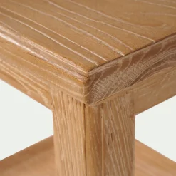 Table de chevet en orme L40xl35xH52cm - bois clair