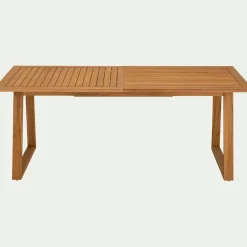 Table de jardin extensible en teck FSC - bois clair (8 à 10 places)