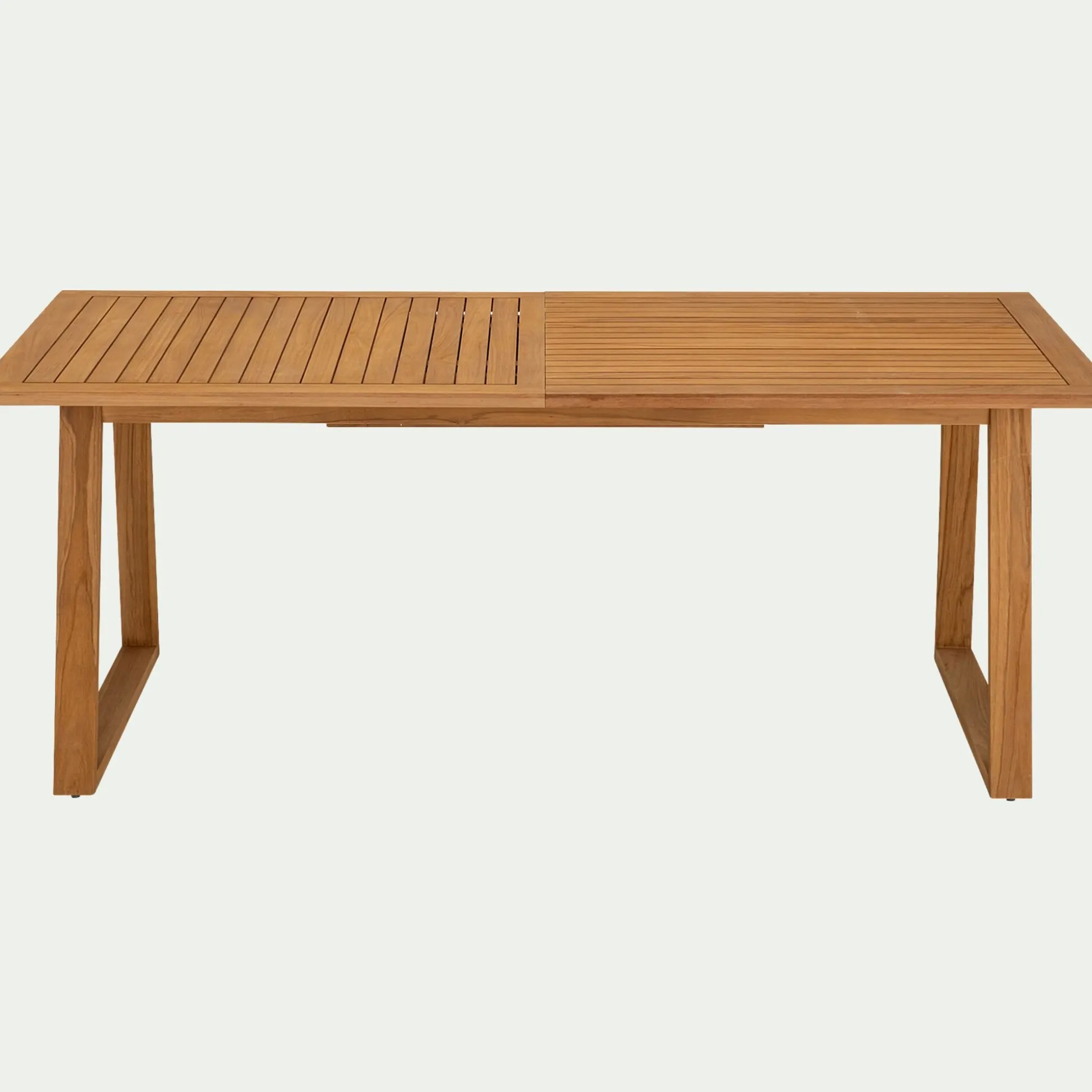 Table de jardin extensible en teck FSC - bois clair (8 à 10 places)