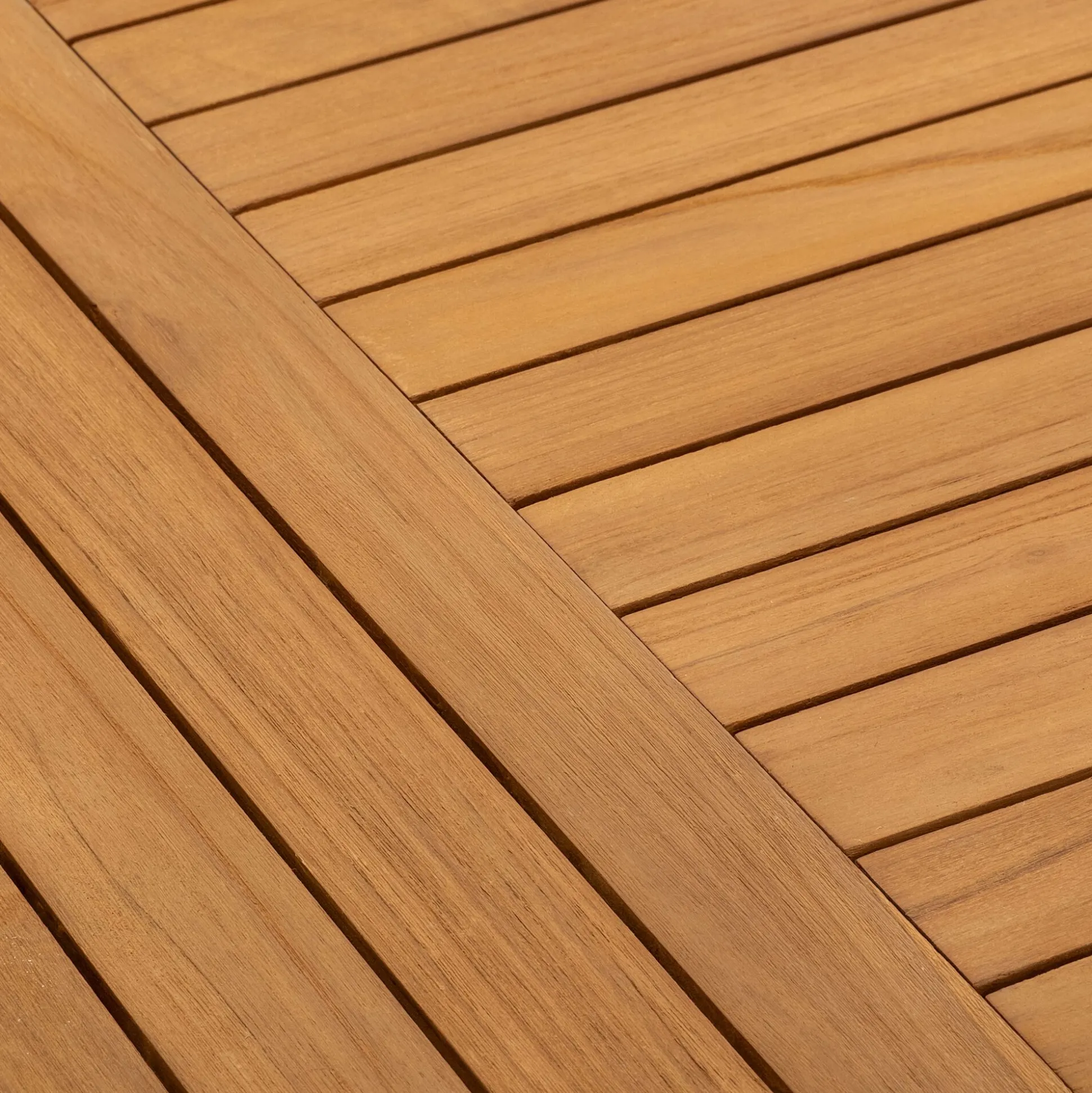 Table de jardin extensible en teck FSC - bois clair (8 à 10 places)