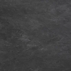 Table de repas extensible en céramique et verre trempé - noir (6 à 10 places)