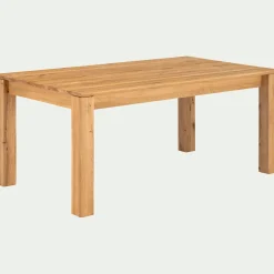 Table de repas extensible en chêne - bois clair (8 à 12 places)