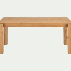 Table de repas extensible en chêne - bois clair (8 à 12 places)