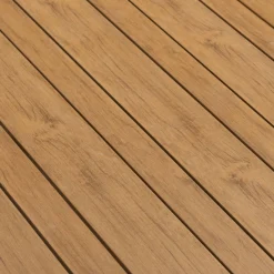 Table de repas jardin en aluminium et polywood- blanc (6 places)