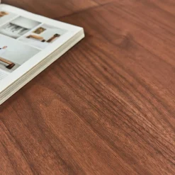 Table de repas rectangulaire extensible en bois - bois foncé (8 à 10 places)