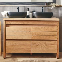 Tablette / Top pour sous-vasque double L120cm