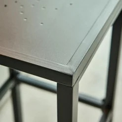 Tabouret de bar en acier - noir H74cm