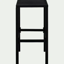 Tabouret de bar en acier - noir H74cm